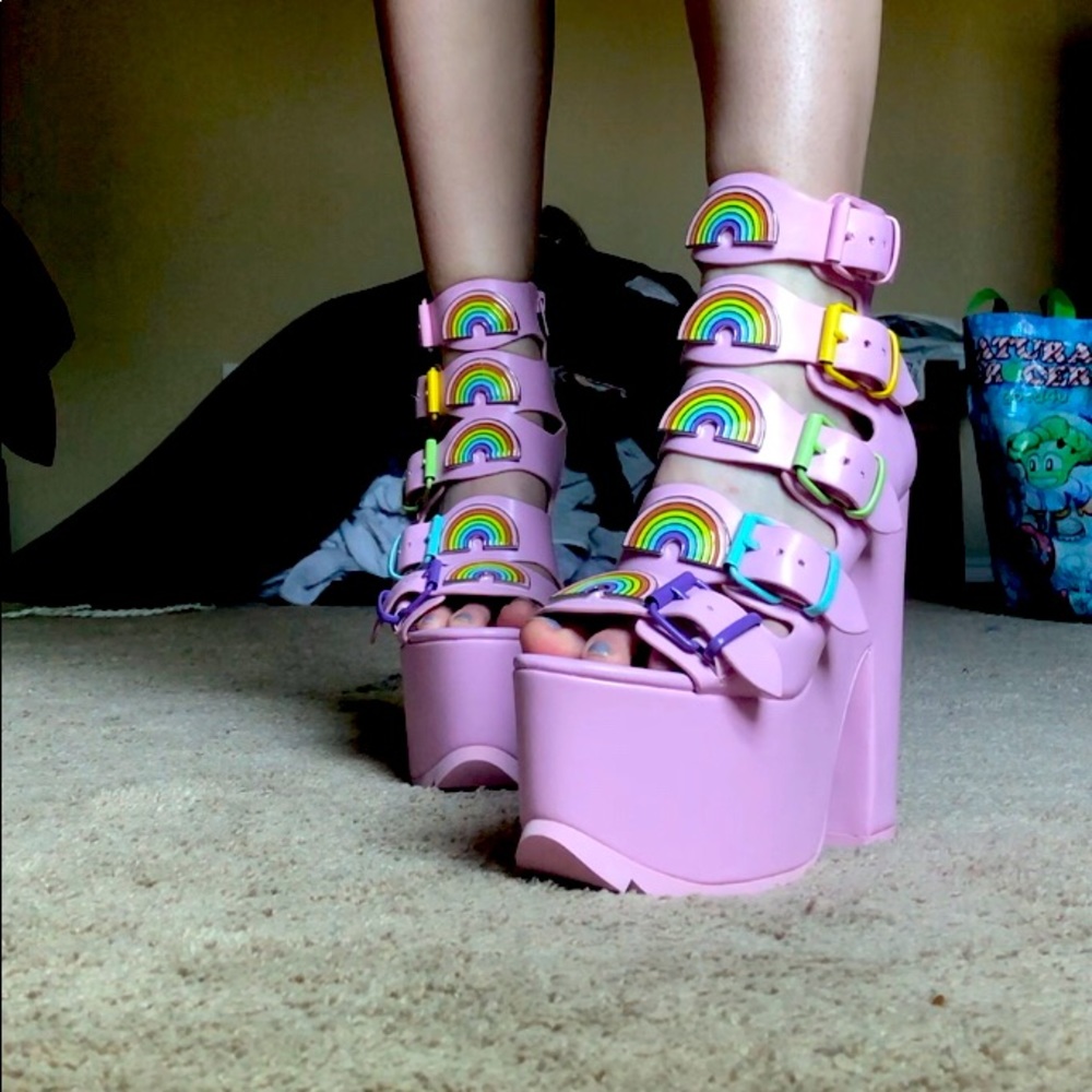 Dreamscape Pink Platform Shoes